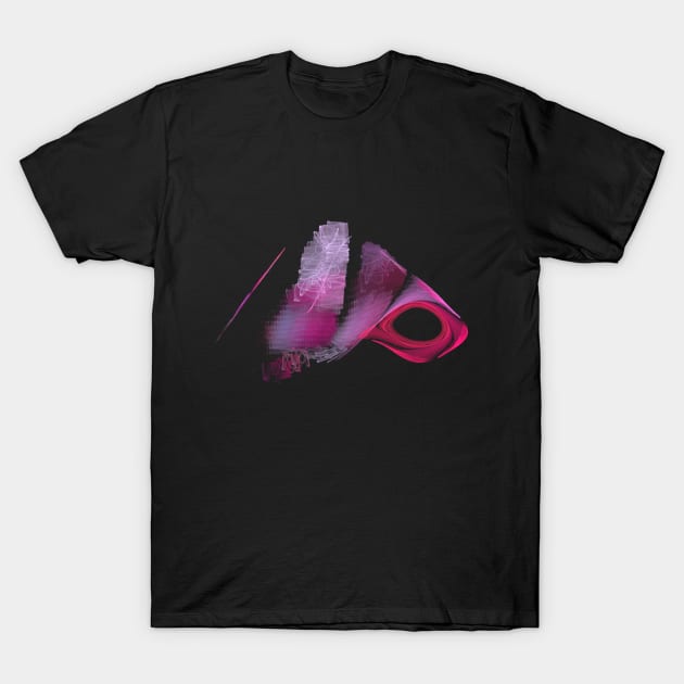 Abstract Pink T-Shirt by Lynn